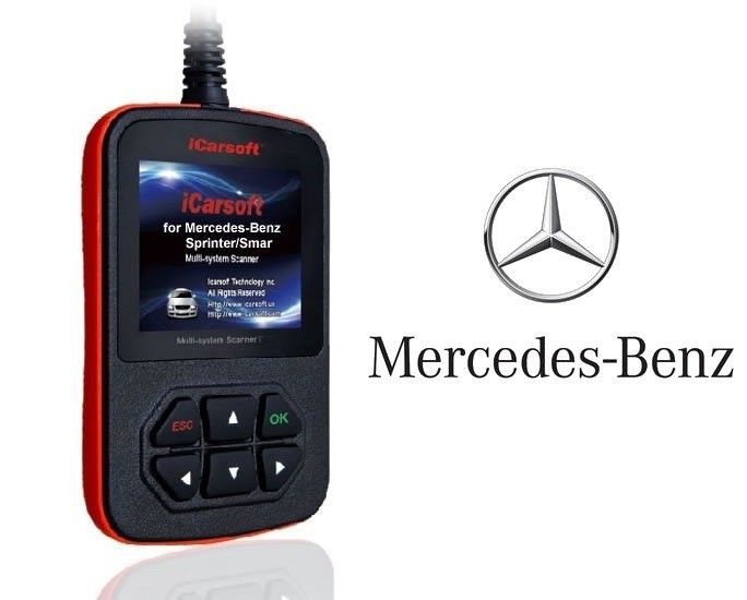 iCarsoft i980 Diagnosevertøy Mercedes-Benz feilkodeleser